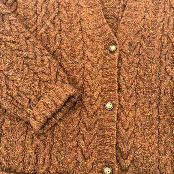 Vintage Jones New York Medium Mohair Wool Blend Long Grandpa Cardigan Sweater - Picture 3 of 9